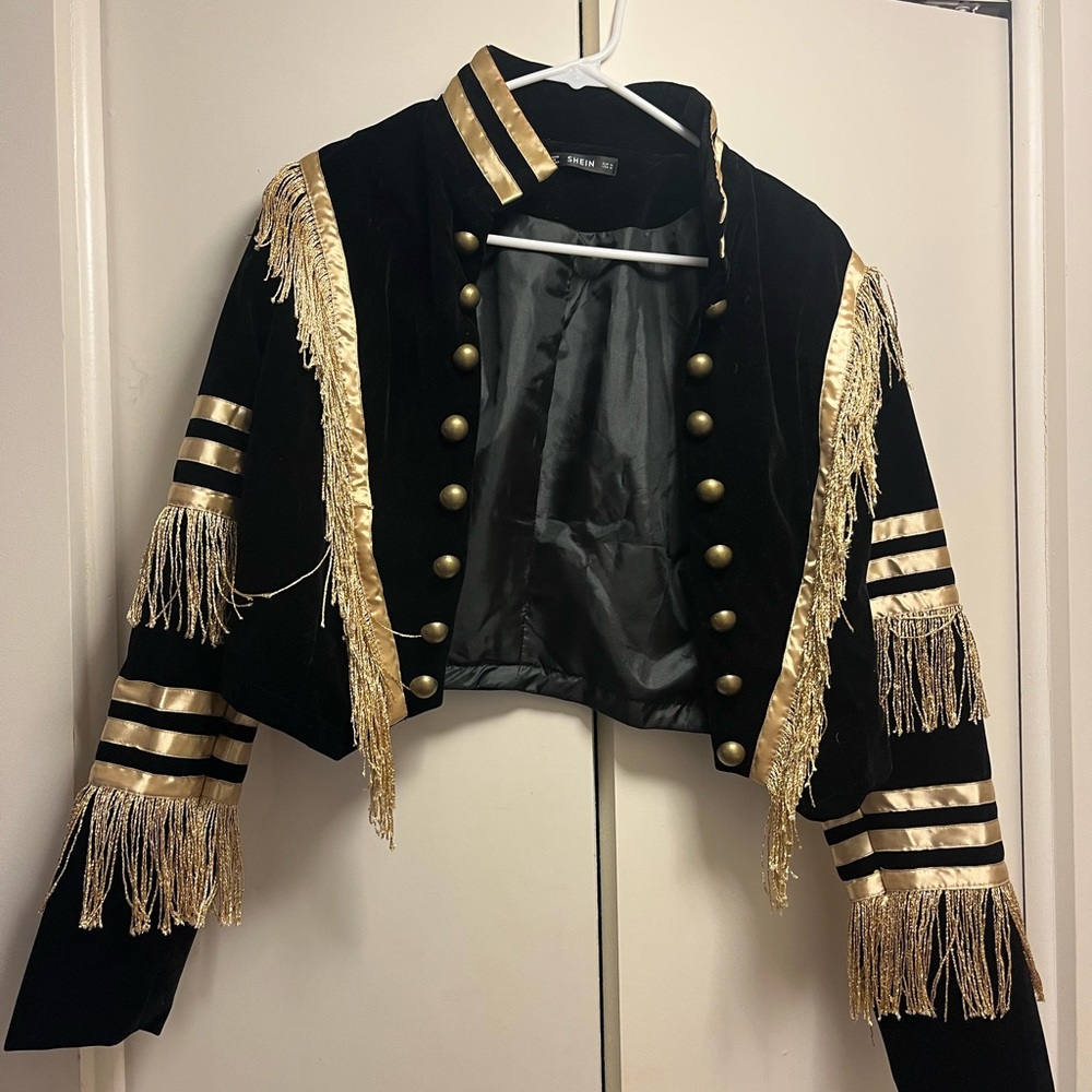 Velvets jacket with tassels